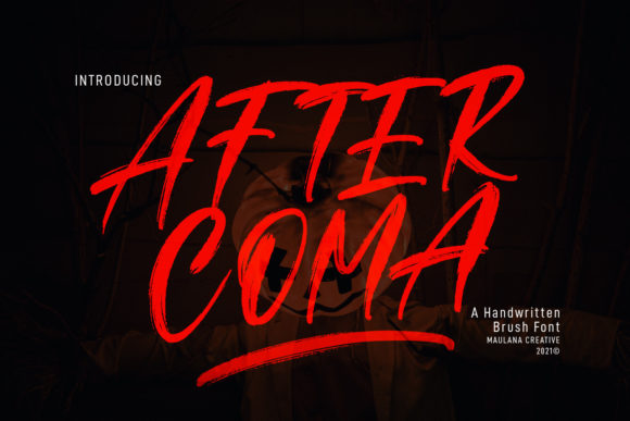 After Coma: A Creepy Display Font for Digital Branding