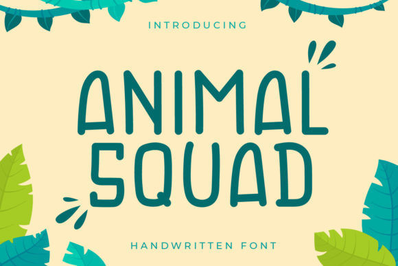 Animal Squad: A Friendly Display Typeface for Creative Branding