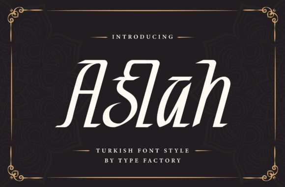 Aslah: The Exquisite Display Font for Elegant Branding