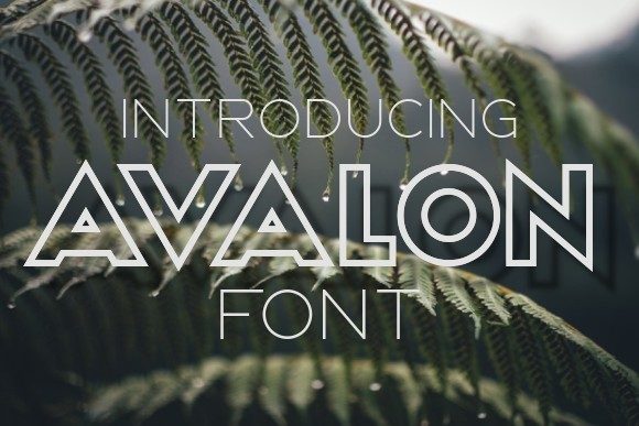 Avalon Display Font for Modern Web Design