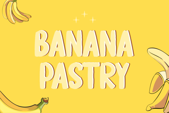 Banana Pastry: A Brushed Display Font for Modern Web Design