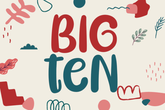 Big Ten: A Friendly Display Font for Editorial Design