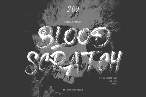 Blood Scratch: The Ultimate Creepy Display Font for Halloween