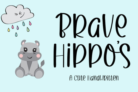 Brave Hippos: The Sweet Quirky Display Font for Creative Makers