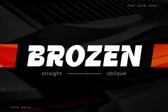 Brozen: A Bold Display Font for Standout Branding