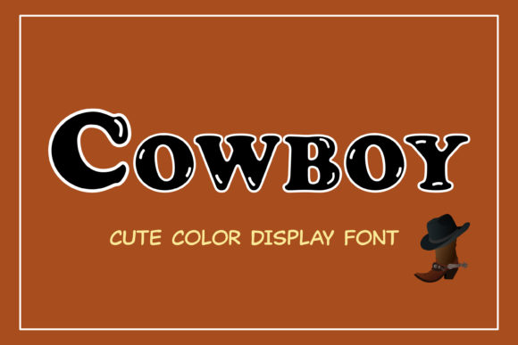 Cowboy: A Bubbly Display Font for Editorial Design