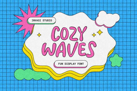 Cozy Waves: The Whimsical Display Font for Handmade Brands