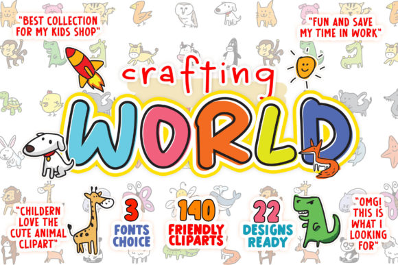 Crafting World: The Perfect Display Font for Handmade Products