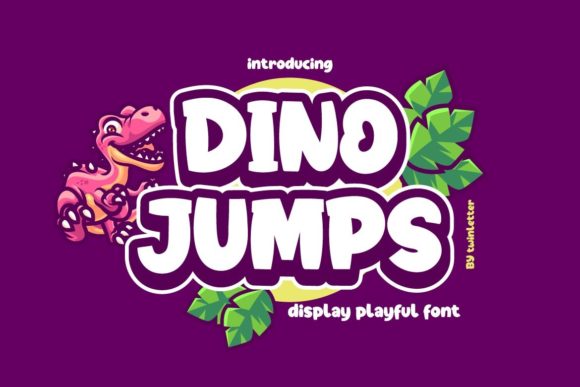 Dino Jumps: A Playful Display Font for Authentic Editorial Design
