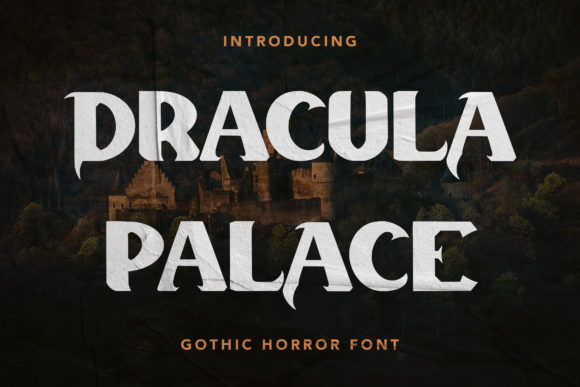 Dracula Palace: A Bold Display Font for Editorial Design