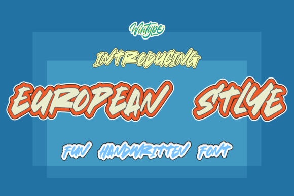 European Style: The Ultimate Graffiti Display Font for Bold Designs