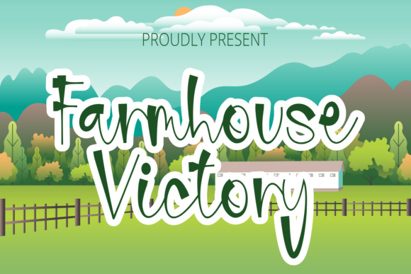 Farmhouse Victory: The Perfect Display Font for Modern Web Design