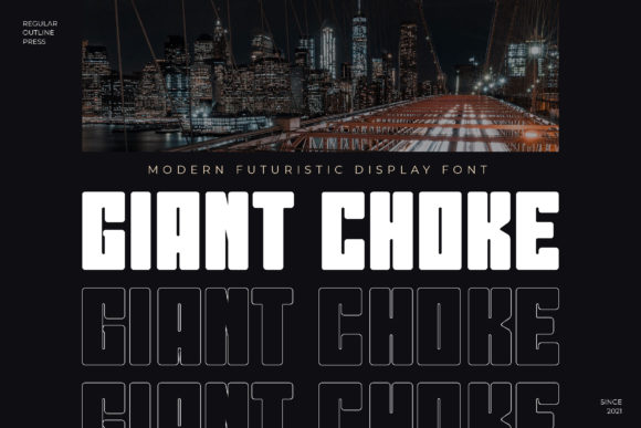 Giant Choke: A Bold Display Font for Unique Branding Projects