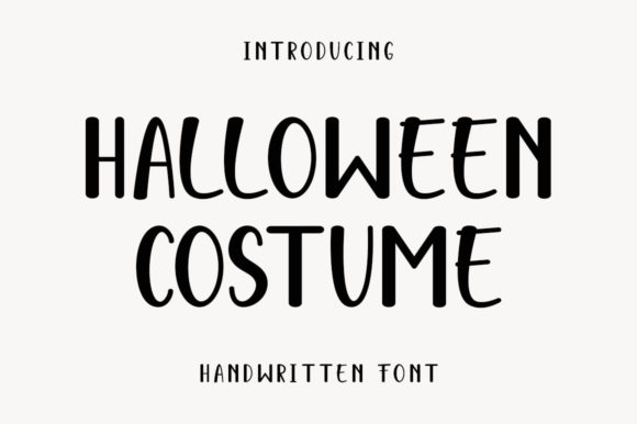 Halloween Costume: The Ultimate Display Font for Campaign Design