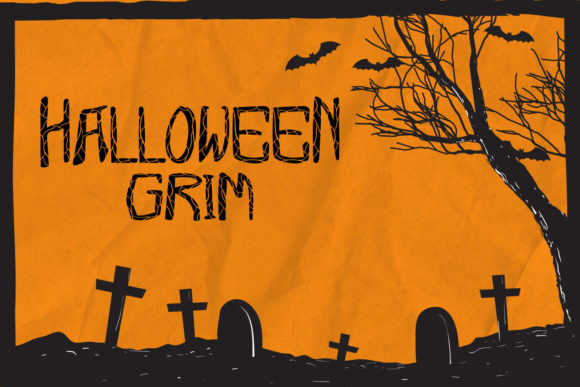 Halloween Grim: A Spooky Display Font for Makers