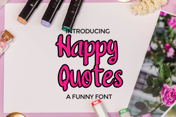 Happy Quotes: The Chic Display Typeface for Modern Editorial Design