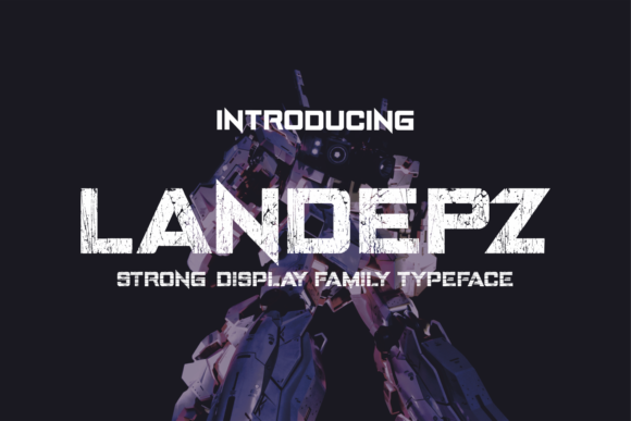Landepz: A Bold Display Font for Strong Brand Identity