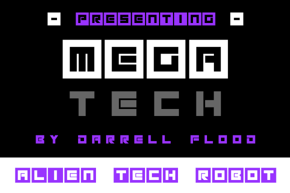 Megatech: The Bold Display Font for Modern Creators