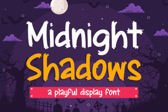 Midnight Shadows: A Brushed Display Font for Creative Makers