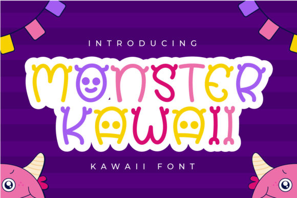 Monster Kawaii: The Perfect Cute Display Font for Crafters