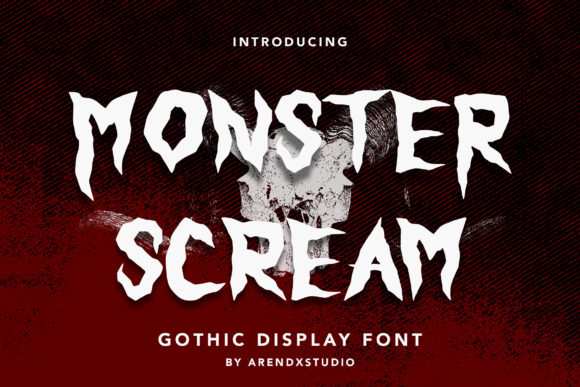 Monster Scream: A Gothic Display Font for Spooky Branding