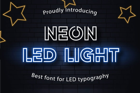 Neon Led Light: The Modern Display Typeface for Editorial Projects