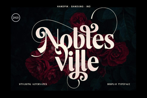 Noblesville: The Elegant Display Font for Handmade Creators