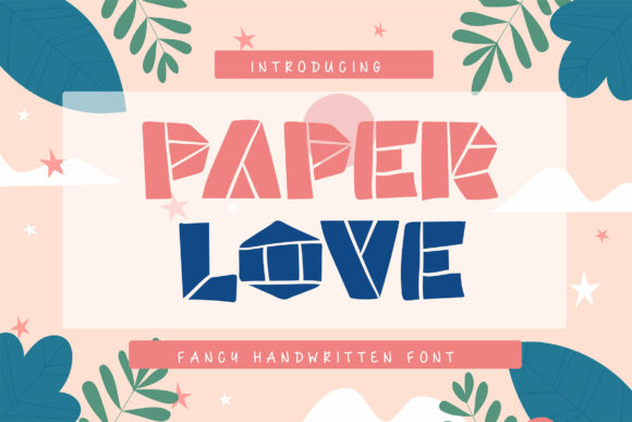 Paper Love: A Geometric Display Font for Modern Branding