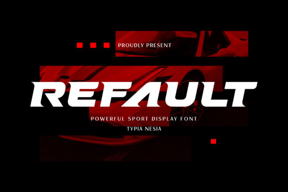 Refault: The Bold Display Font for Sporty Crafts and Merch