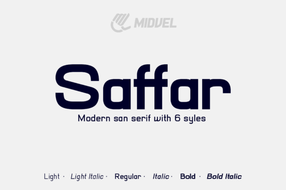 Saffar: A Modern Display Font for Bold Branding Projects