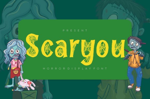 Scaryou: A Creepy Display Font for Spooky Craft Projects