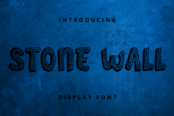 Stone Wall: A Playful Display Font for Editorial Design