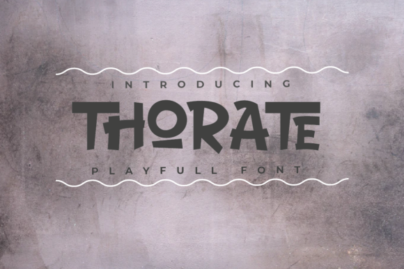 Thorate: The Playful Display Font for Cartoon Branding