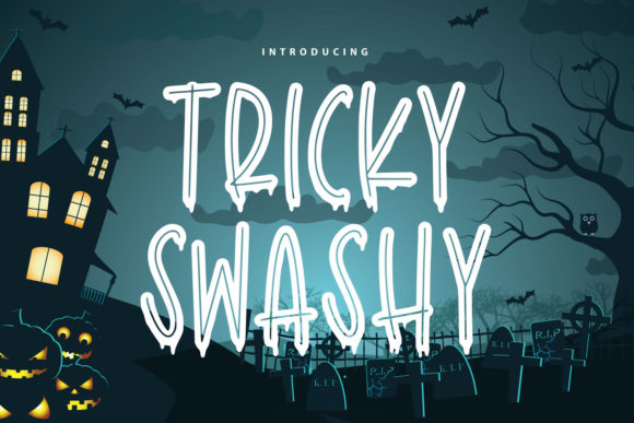 Tricky Swashy: A Spooky Display Font for Bold Editorial Design