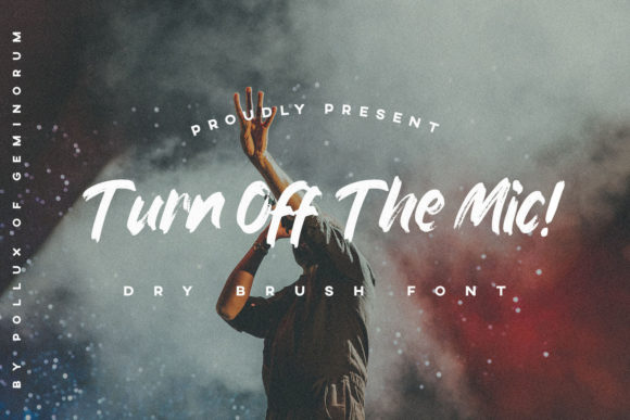 Turn off the Mic: The Brushed Display Font for Bold Editorial Design