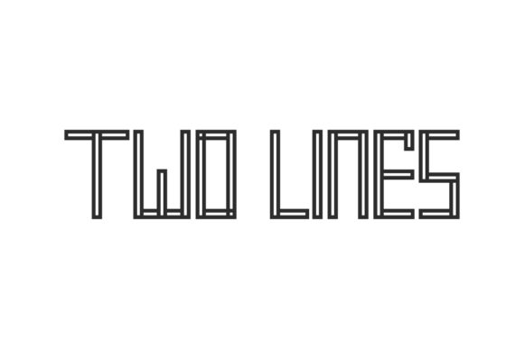 Two Lines: The Robotic Display Font for High-Impact Campaigns