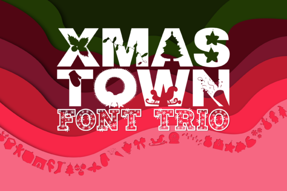 Xmas Town Trio: A Premium Display Font for Modern Digital Projects